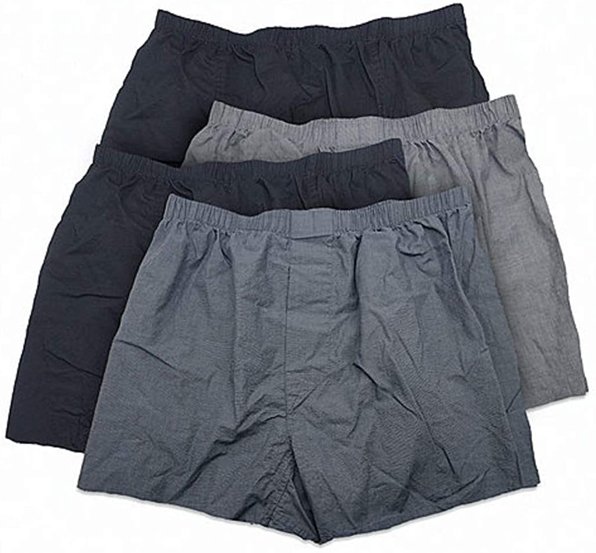 Stafford 4 Pack Woven Cotton Boxers (Small, Black Plaid) at  Men's  Clothing store