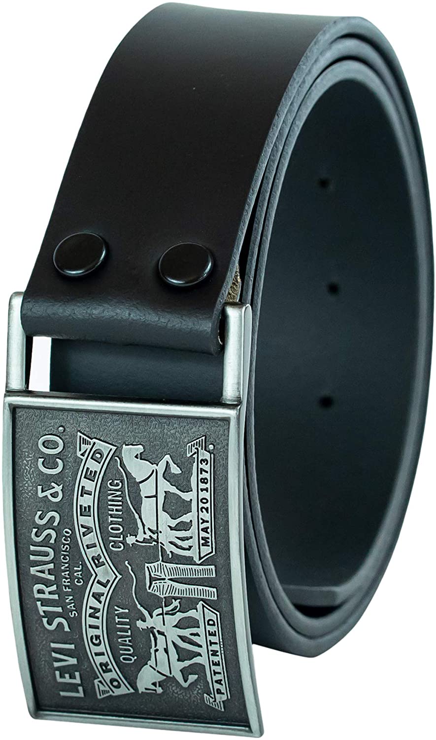 Levi's Men's Leather Belt With Plaque Buckle | eBay