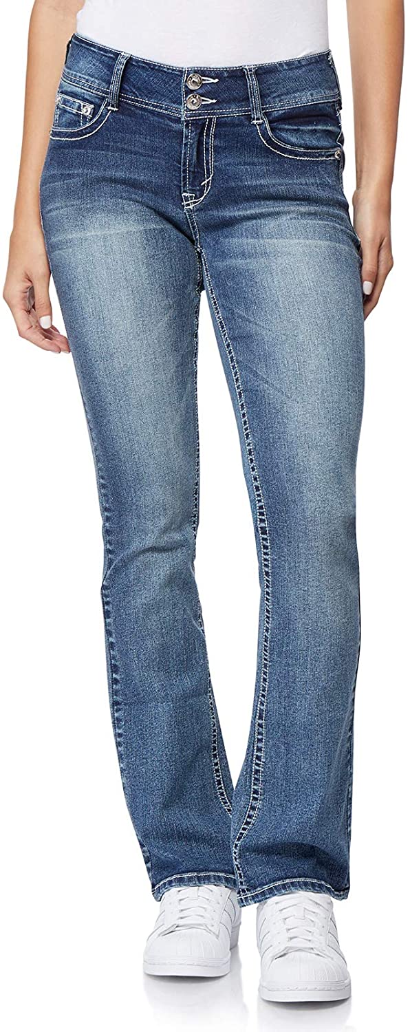 WallFlower Women's Instastretch Bling Luscious Curvy Bootcut Jeans | eBay