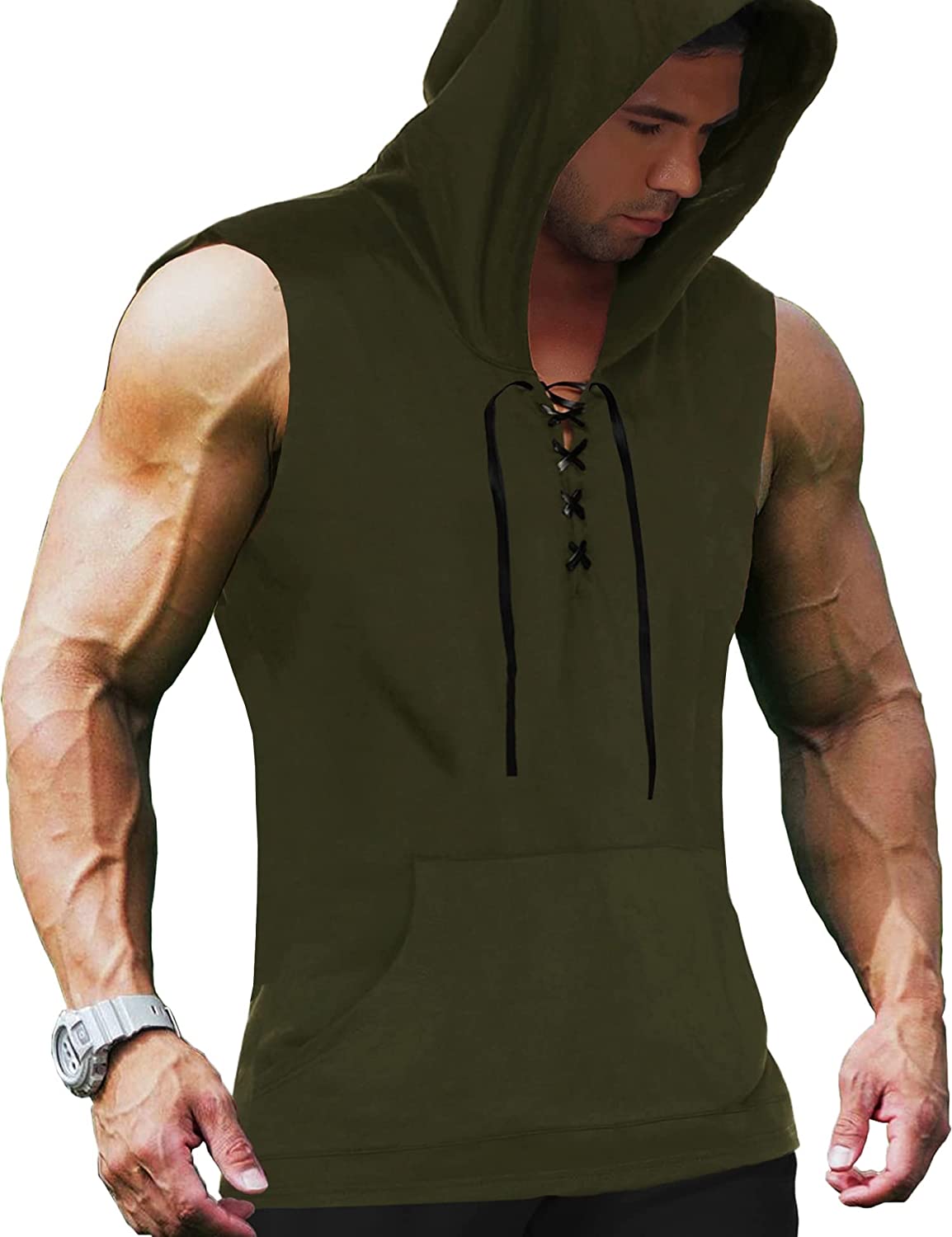 Sleeveless Bodybuilding Hoody