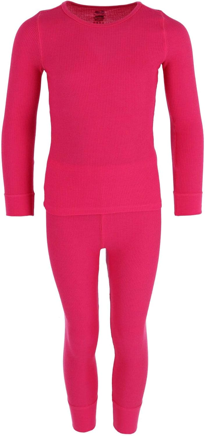 Fruit of the Loom Girls' Premium Thermal Waffle Underwear Set