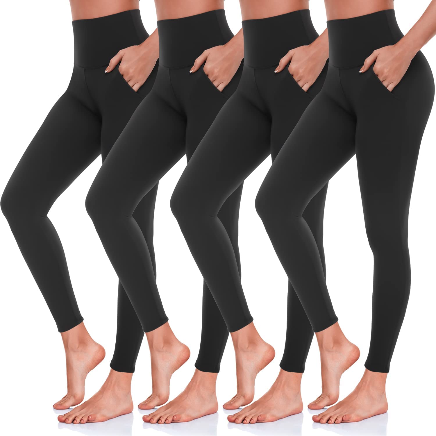 Buy Black Tummy Control Leggings 10, Leggings