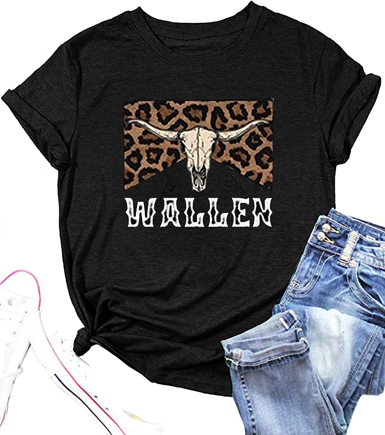 Country Music T-Shirts Women Retro Steer Skull Western Shirt Let's Go Girls  Country Concert Tees Cowgirl Casual Tops, Beige-a, Small : :  Clothing, Shoes & Accessories