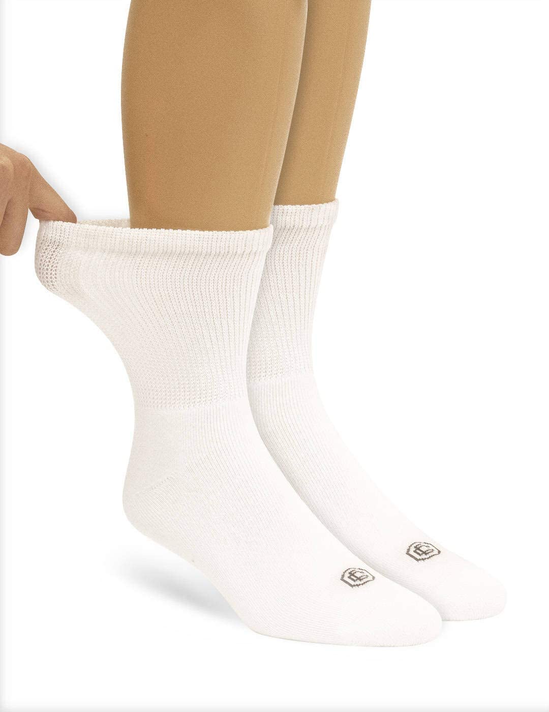 Doctor's Choice Women's Diabetic Crew Socks, Non-Binding, Circulatory ...