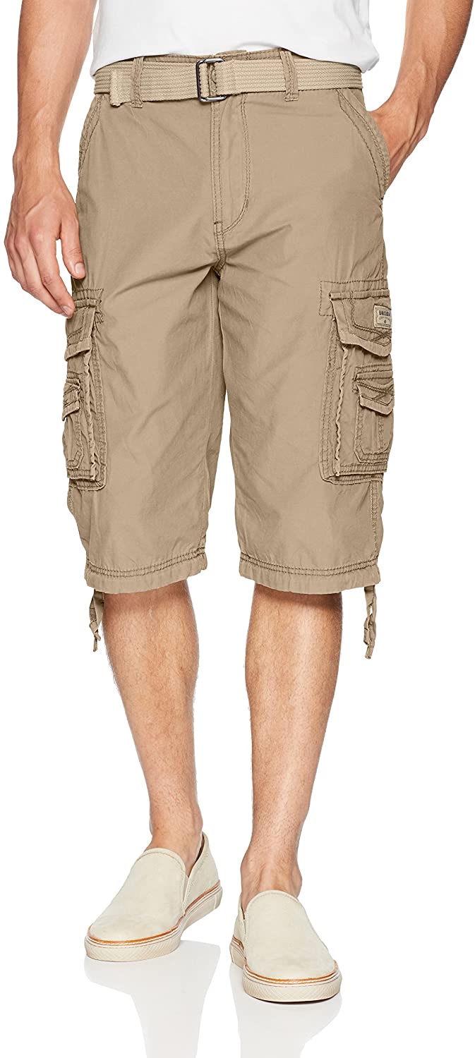 Unionbay Mens Bailey Belted Cargo Short 