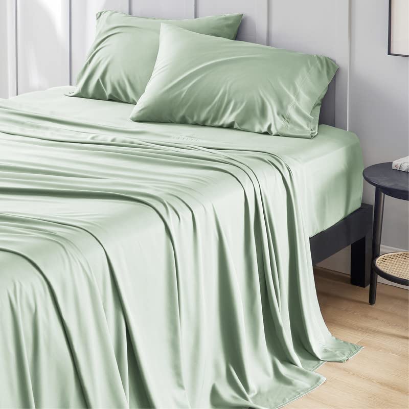 Bedsure Twin Cooling Bed Sheets Set, Rayon Derived from Bamboo