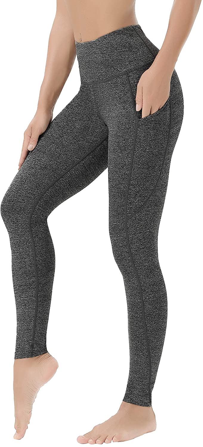 Dilanni High Waisted Leggings for Women with Side Pockets Gym Yoga Workout Running Pants