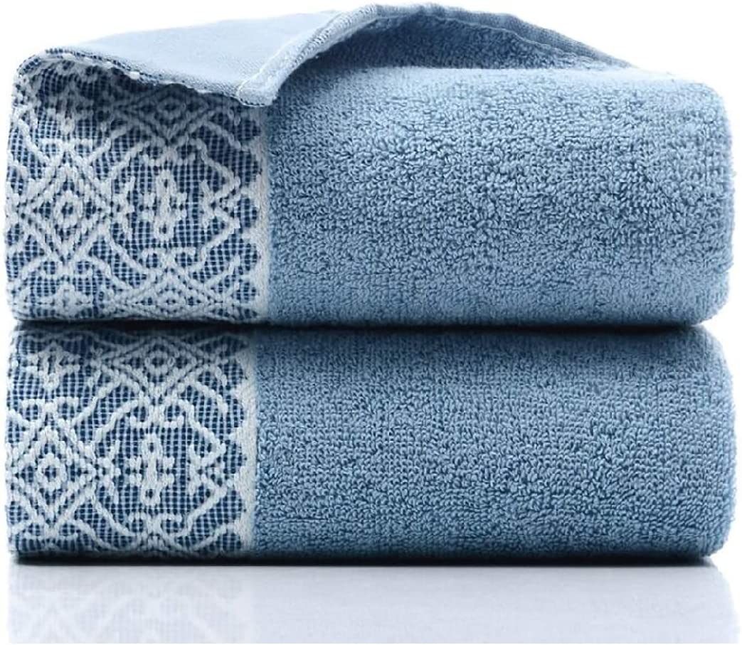Newraturner 4 Pack Cotton Hand Towels,100% Cotton Face Towels, with Print  Super Soft and Highly Absorbent for Bathroom (14 x 30 Inch)(Maoj-4P)