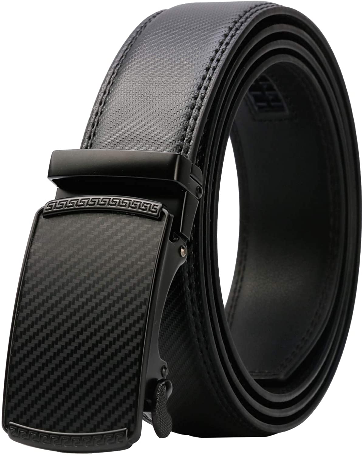 Lavemi Men's Real Leather Ratchet Dress Belt with Automatic Buckle ...