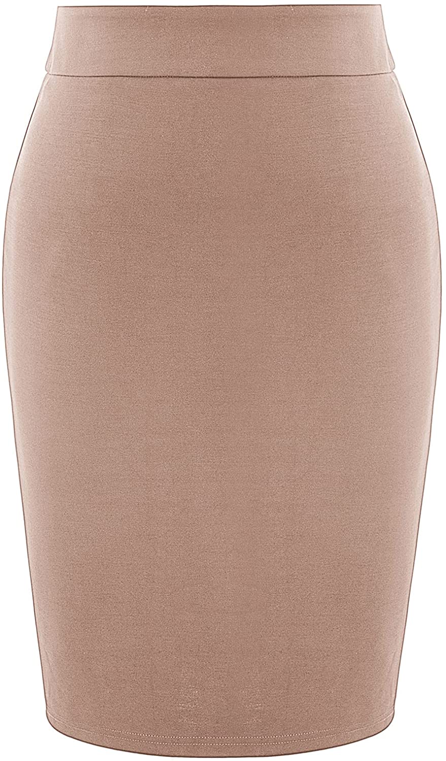 Hanna Nikole Women's Plus Size Stretch Back Slit Slim Fit Office Pencil Skirt 