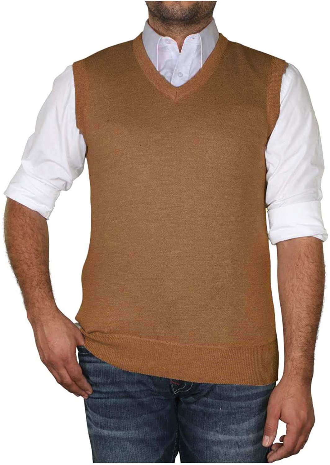 True Rock Men's Argyle V-Neck Sweater Vest