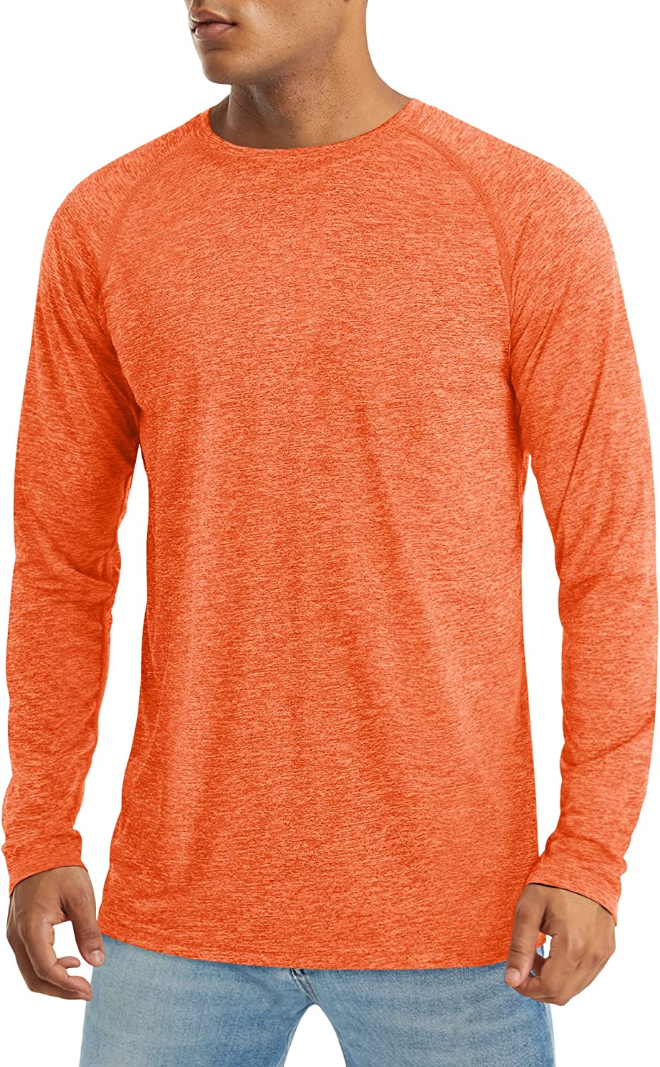 MAGCOMSEN Men's Long Sleeve Shirt UPF 50+ Sun Protection T-Shirt  Lightweight Qui