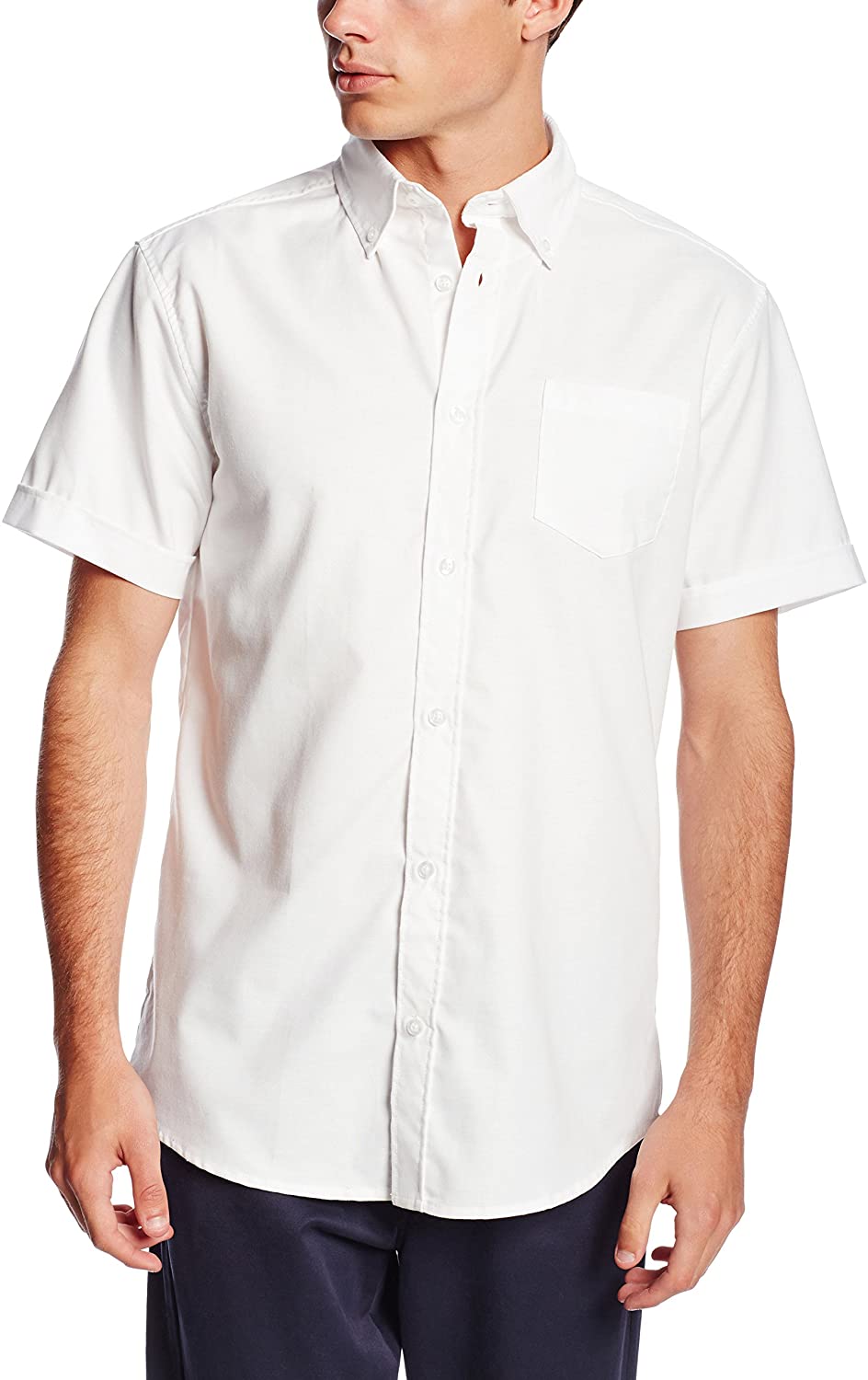 Lee Uniforms Men's Short-Sleeve Oxford Shirt