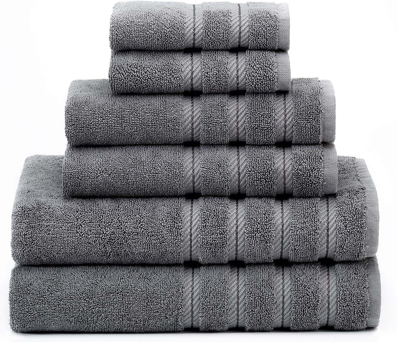 American Soft Linen Bath Towel Set 100% Turkish Cotton Luxury 6