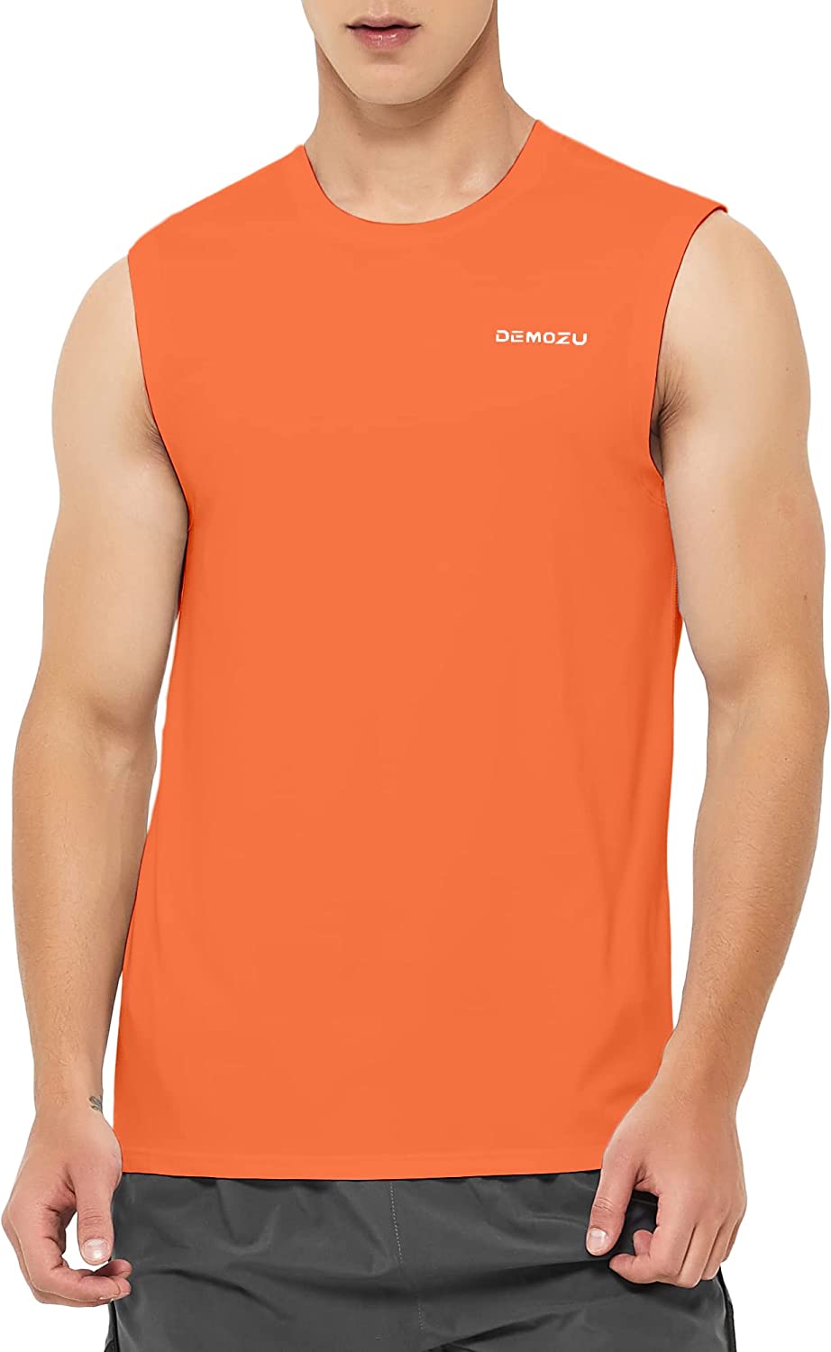 DEMOZU Men's Sleeveless Workout Swim Shirt Beach Muscle Tank Top Big and Tall 