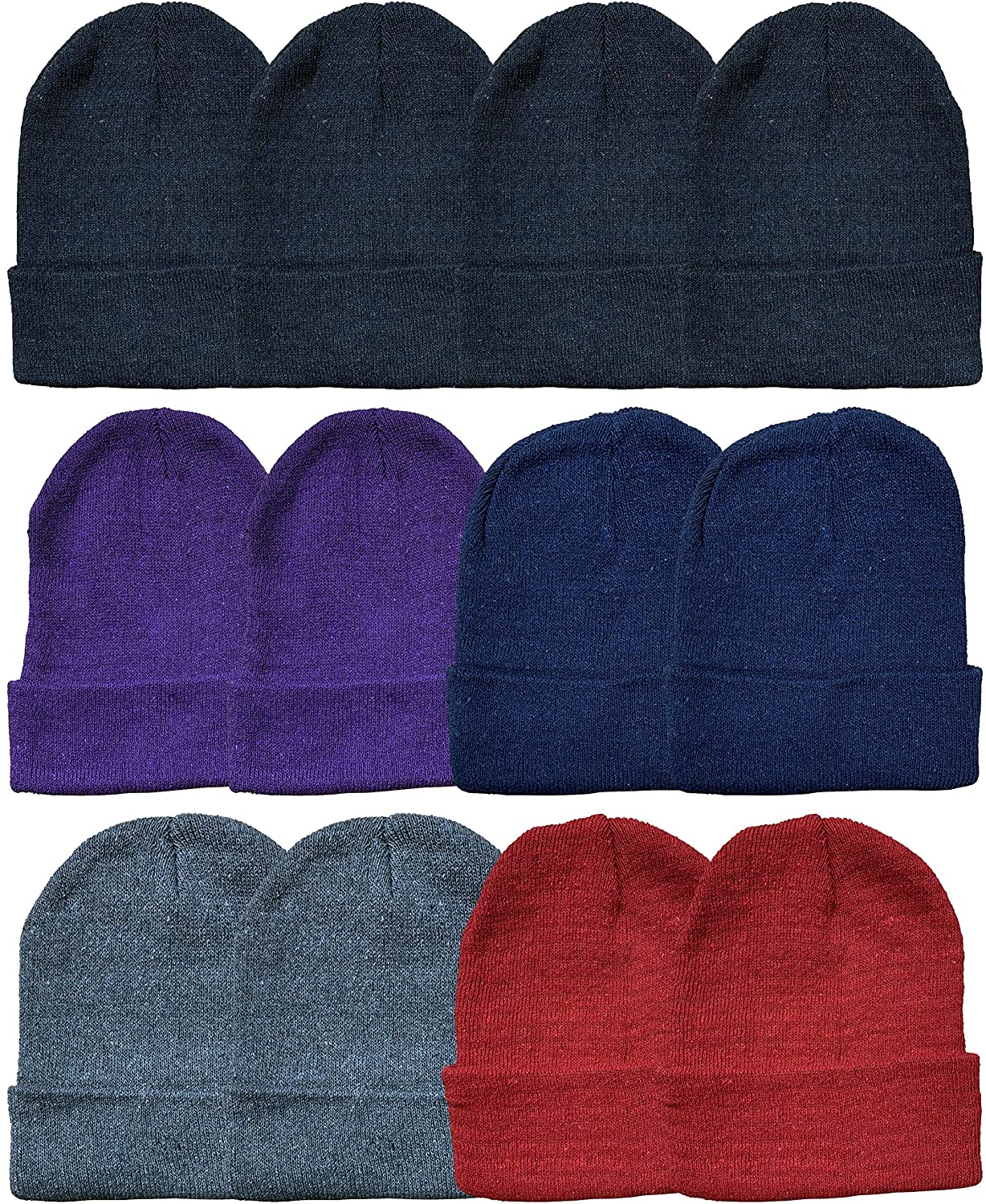 Yacht & Smith Winter Beanies & Gloves for Men & Women Warm Thermal Cold Resistant Bulk Packs 