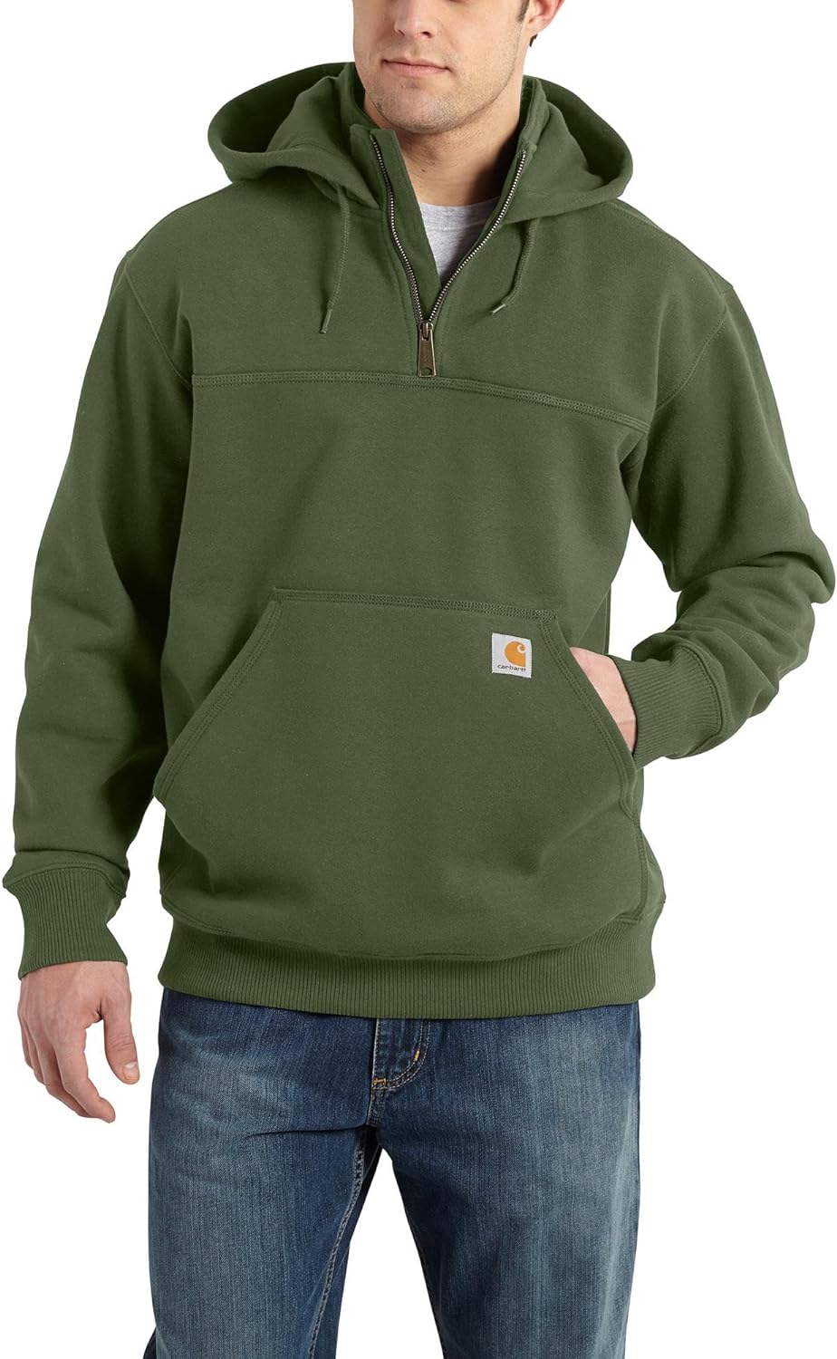 Carhartt Mens Rain Defender Loose Fit Heavyweight Quarter-Zip Sweatshirt :  : Clothing, Shoes & Accessories