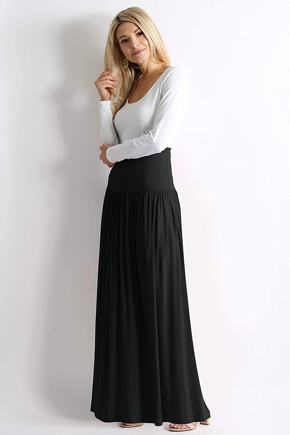 Reg And Plus Size Maxi Skirts For Women Long Length Skirts With Pockets Beach Sw Ebay