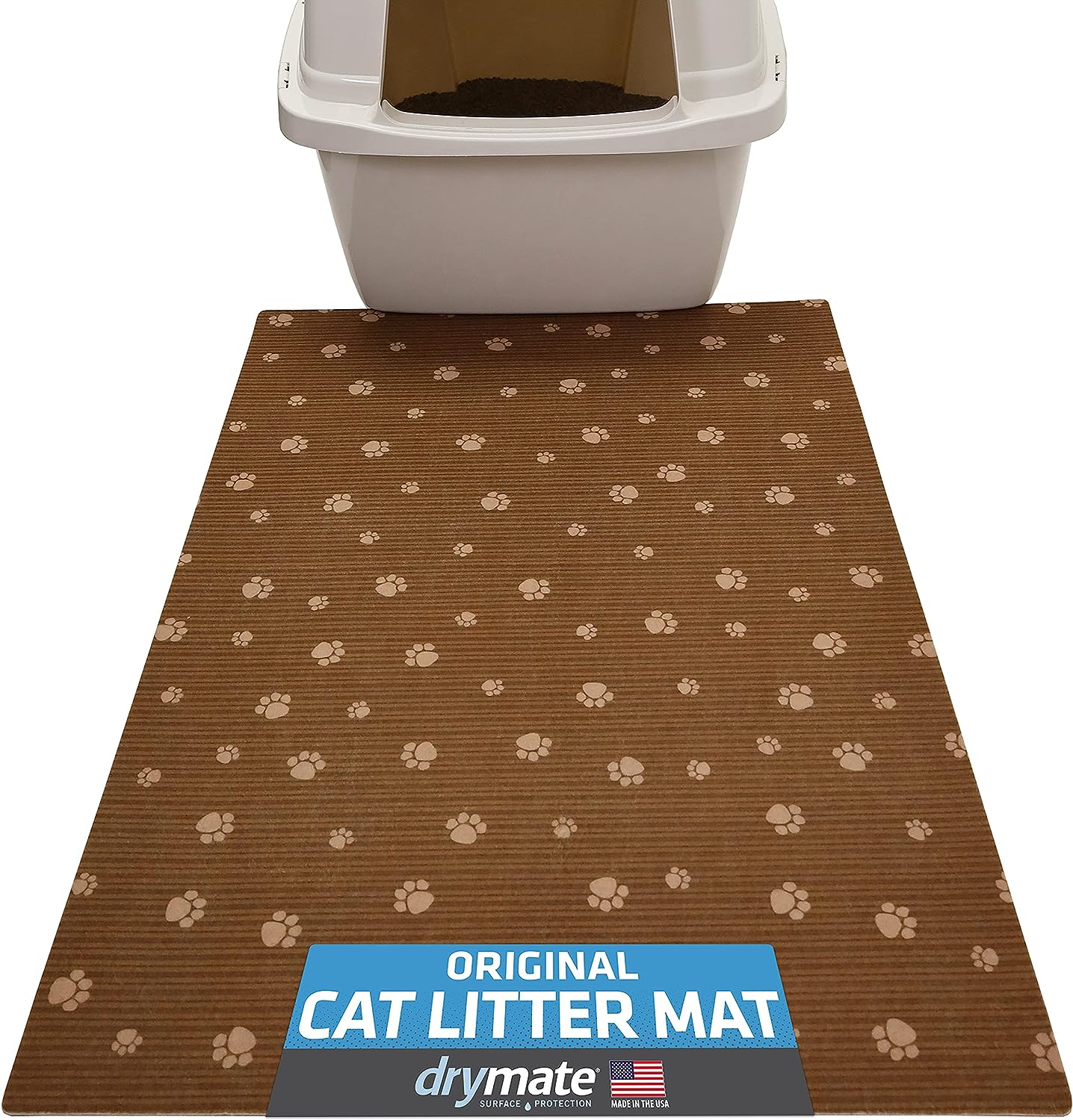 Messy Cats Silicone Cat Litter Mat, Red