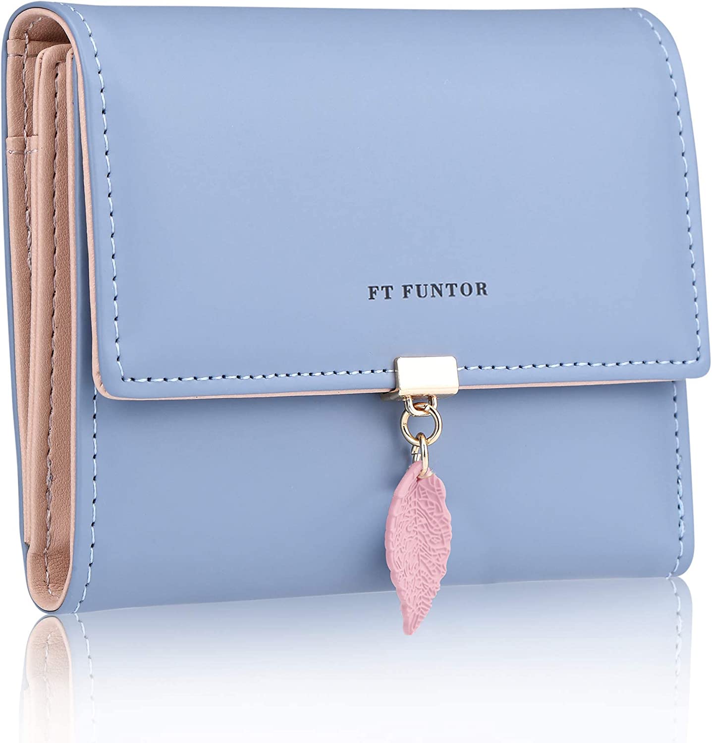 ft FUNTOR FUNTOR Small Wallets for Women, Ladies Small Compact Bifold Pocket RFID Blocking Genuine Leather Wallet for Women, Women's, Size: Universal