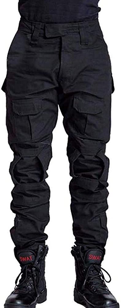 TRGPSG Men's Tactical Pants, Camo Hiking Pants, Military Ripstop