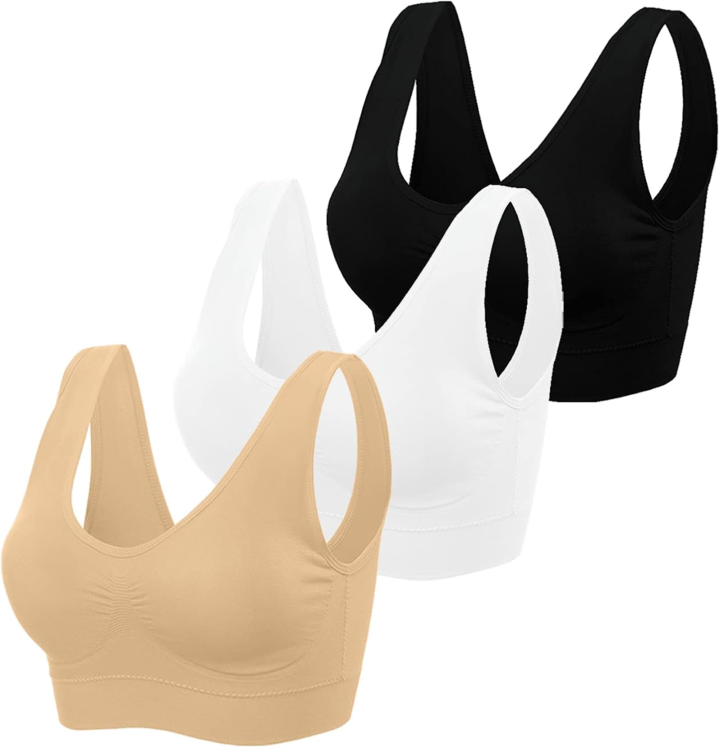 Sports Bras for Women Medium Support Yoga Gym Activewear Bras with