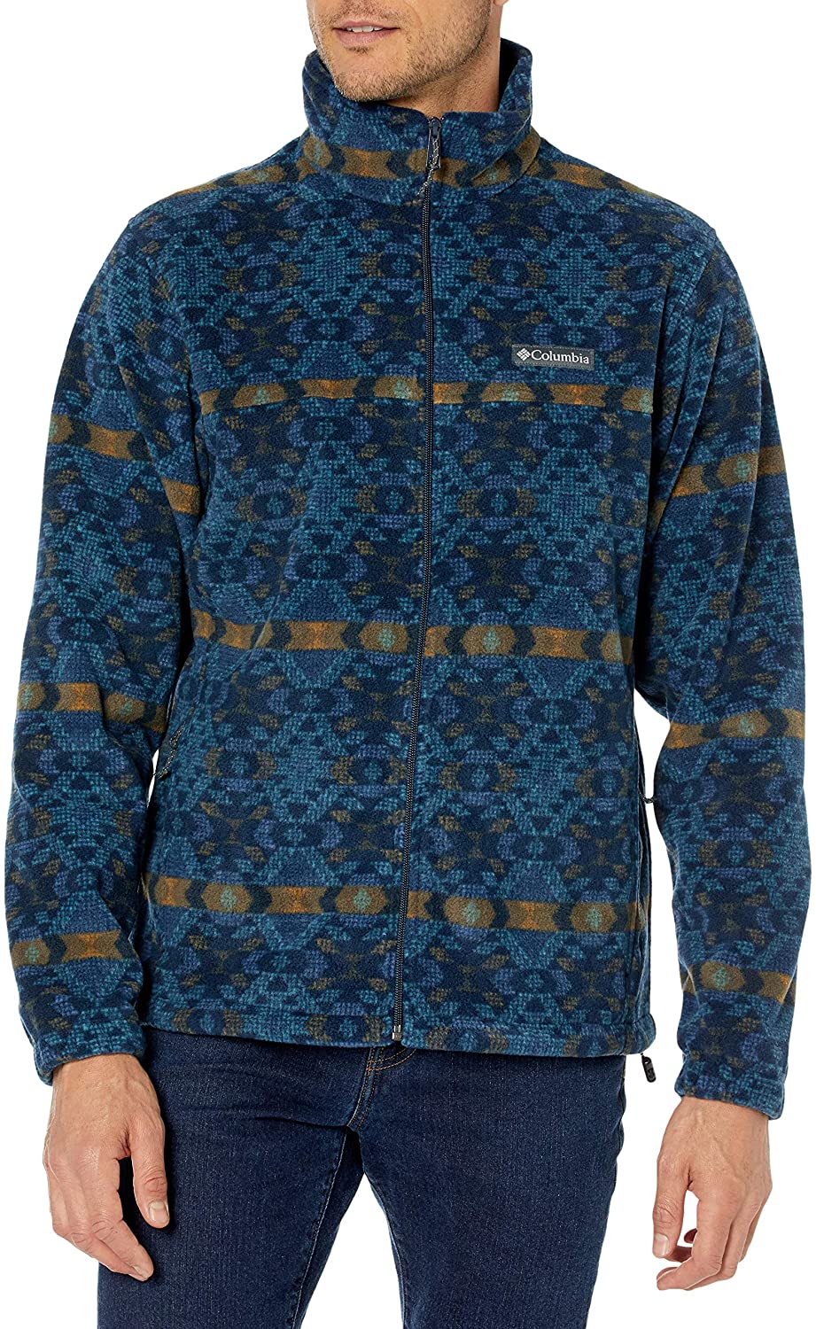 columbia steens mountain printed jacket