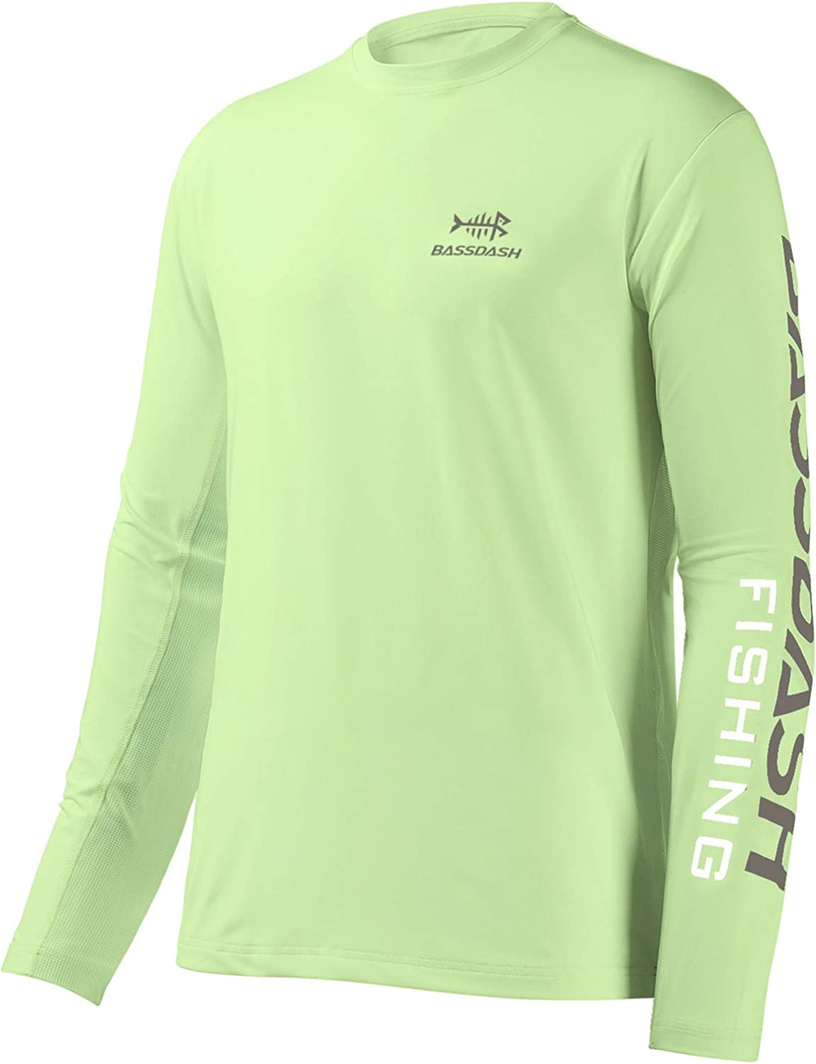 BASSDASH Fishing T Shirts for Men UV Sun Protection UPF 50+ Long Sleeve Tee  T-Sh
