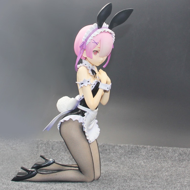 29CM Life in a different world from zero Rem Ram Maid outfit Bunny girl Action Figure Japan Anime PVC Model Toys-2