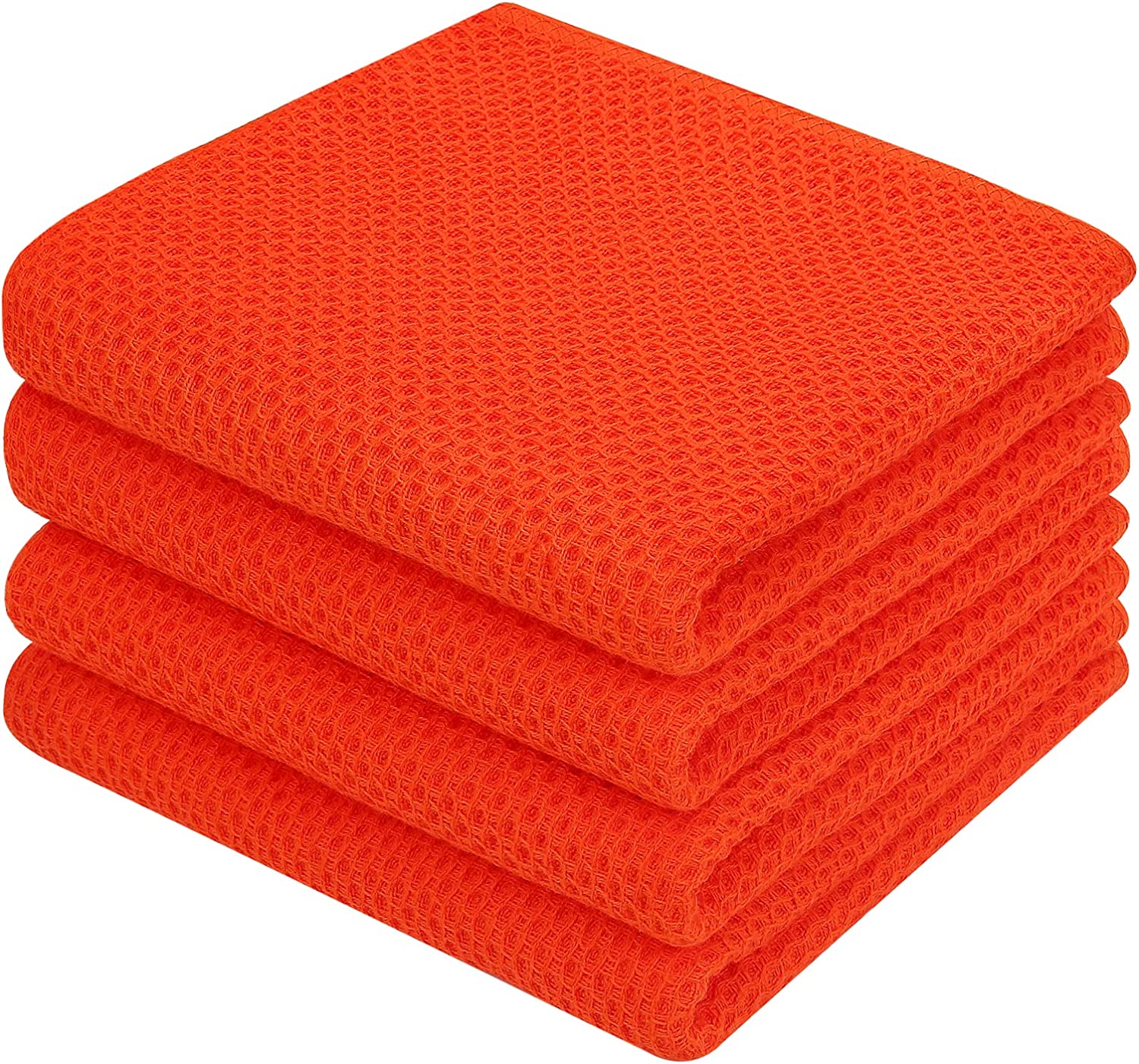 Homaxy 100% Cotton Waffle Weave Kitchen Dish Cloths, Ultra Soft