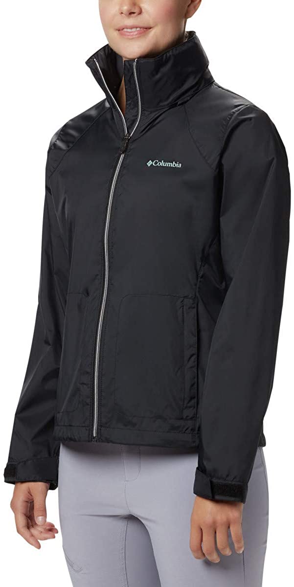 Columbia Womens Plus Size Switchback III Adjustable Waterproof Rain Jacket 1X Dark Raspberry 