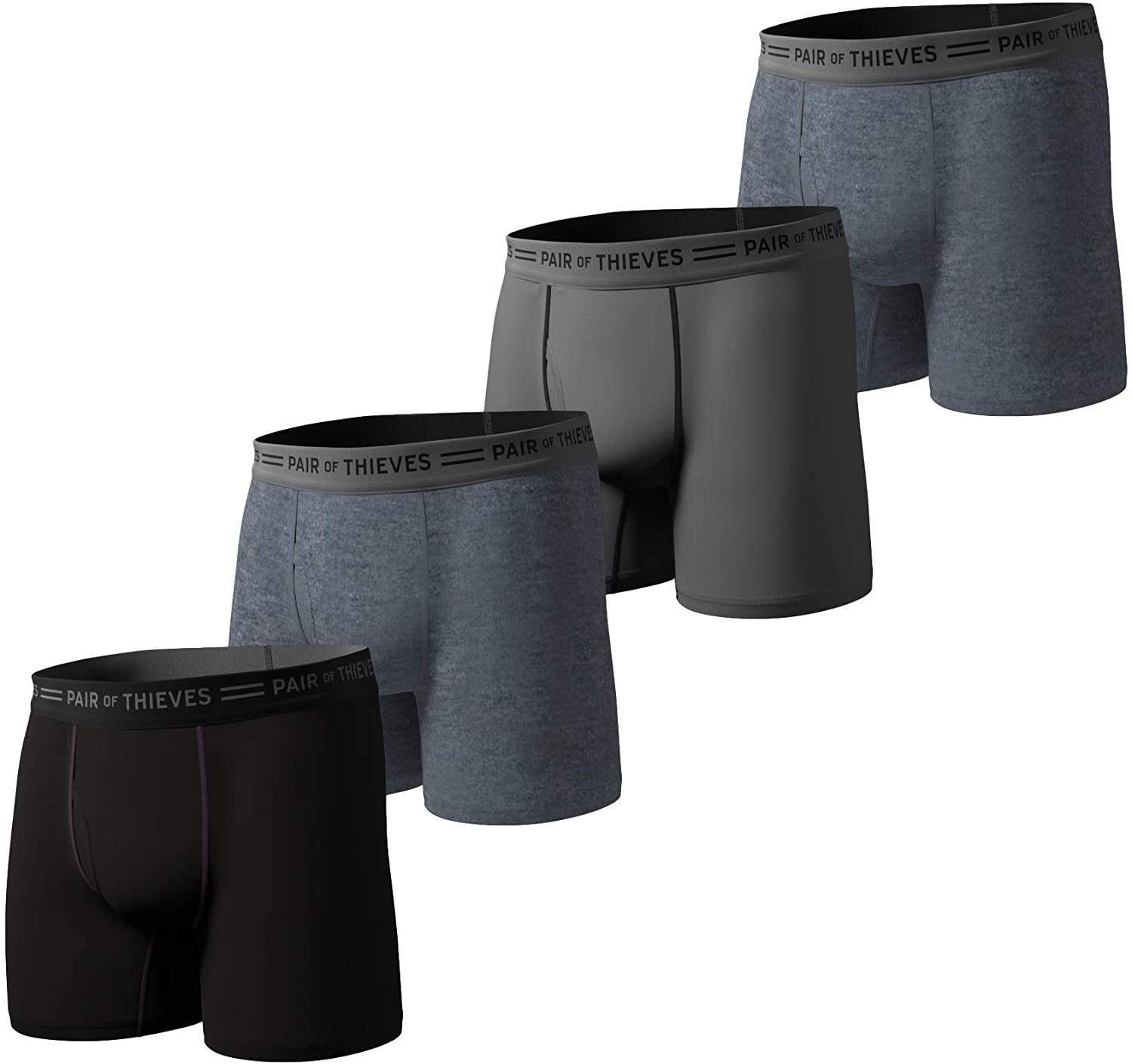 Pair of Thieves Men's 4 Pack Boxer Briefs - Everyday Kit Multipack