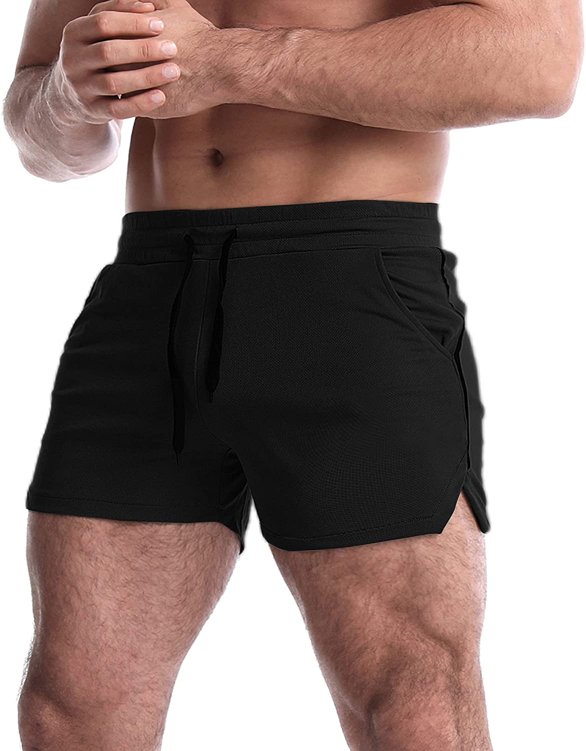 maamgic Mens Workout Shorts 2 in 1 Stretch 5 inch Inseam Gym