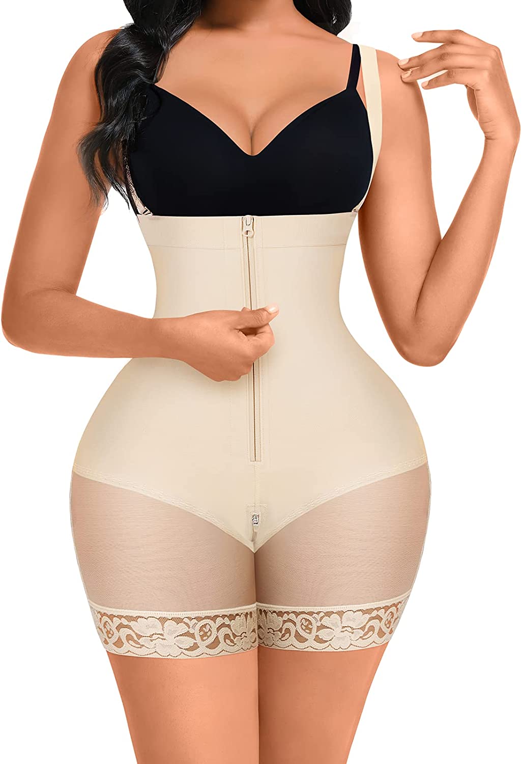  Bodysuit for Women Tummy Control Shapewear, Seamless Full Body  Shaper, Mid-Thigh Butt Lifter Thigh Slimmer (Color : Skin, Size : 4X-Large)  : Clothing, Shoes & Jewelry
