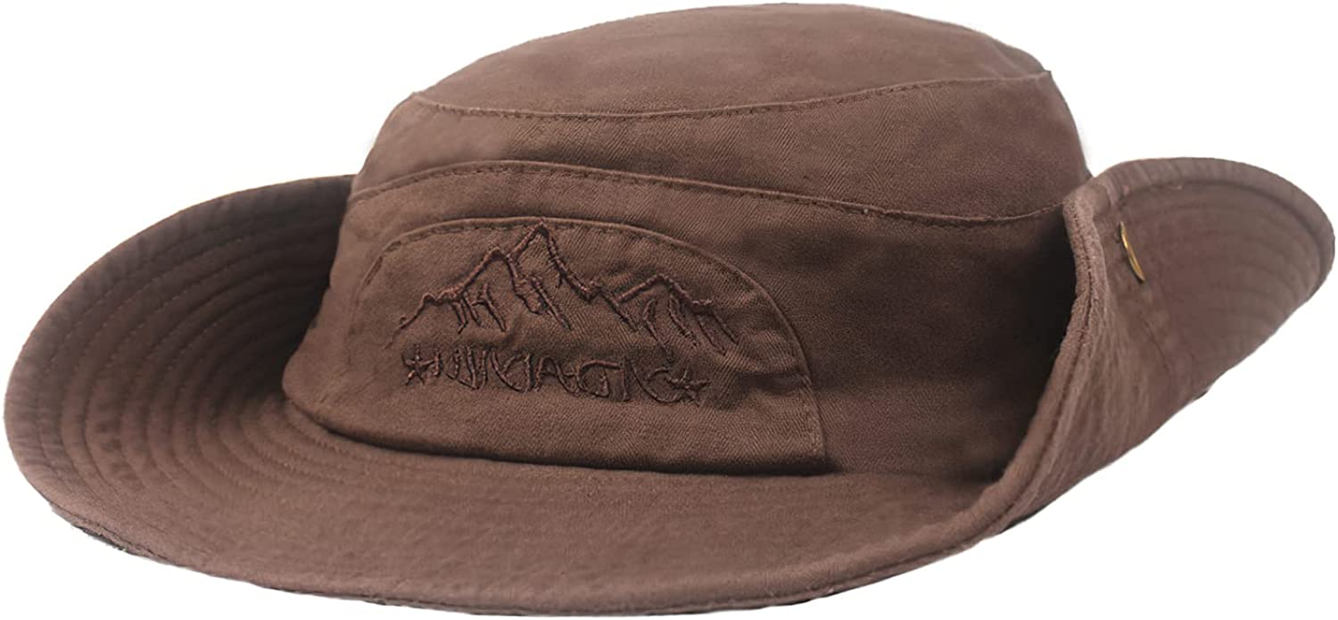 Obling Sun Hat, Fishing Hat UPF 50 Wide Brim Bucket Hat Safari