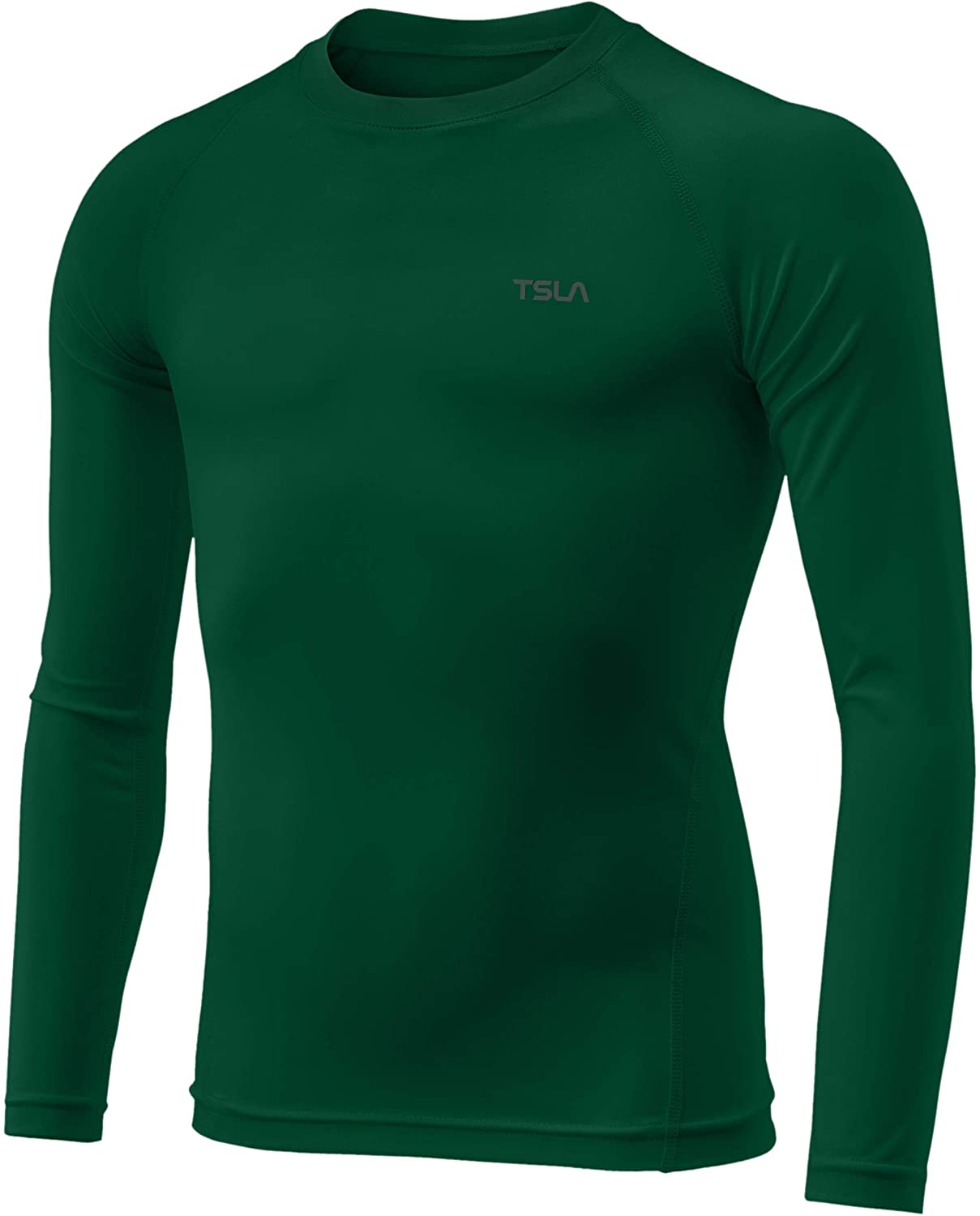 TSLA Boys Long Sleeve T-Shirt Baselayer Cool Dry Compression Top