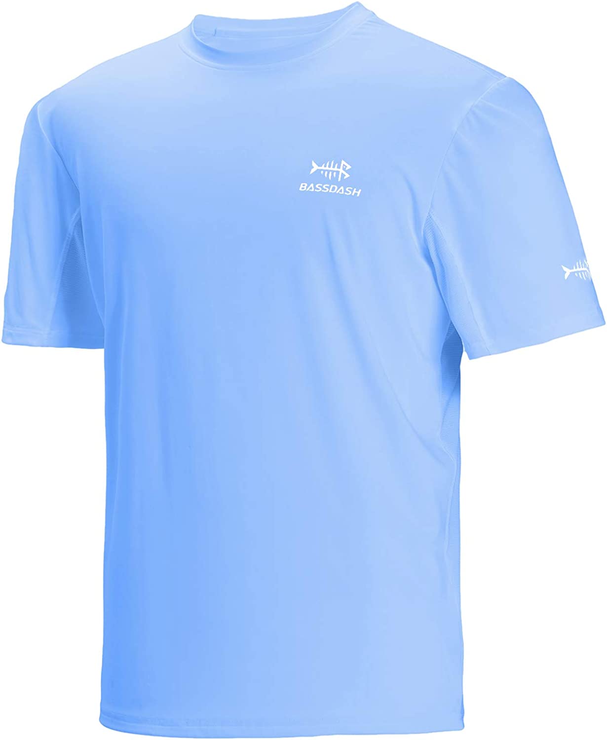 Bassdash Men’s UPF 50+ Sun Protection Fishing Shirt Short Sleeve UV T-Shirt