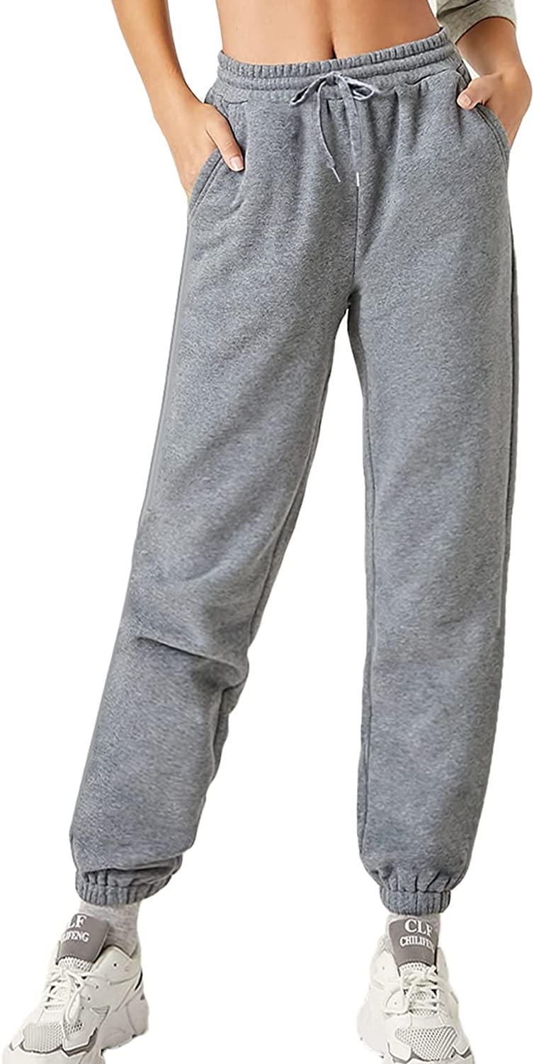  HeSaYep Women's Warm Sherpa Lined Sweatpants