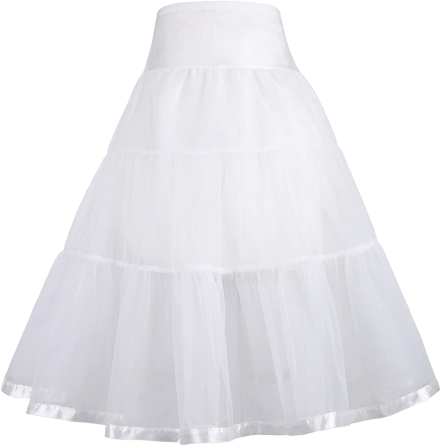 Long/Short GRACE KARIN Little Girl Voile Crinoline Tutu Petticoats 