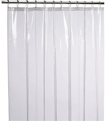 LiBa PEVA 8G Bathroom Shower Curtain Liner, 72' W x 72' H, C