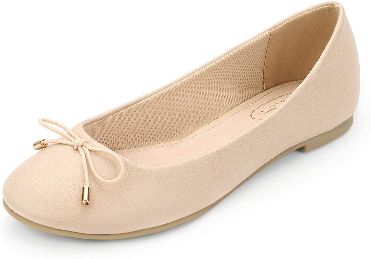 WFL Round Toe Women Flats Slip on Ballet Flats Shoes Soft 