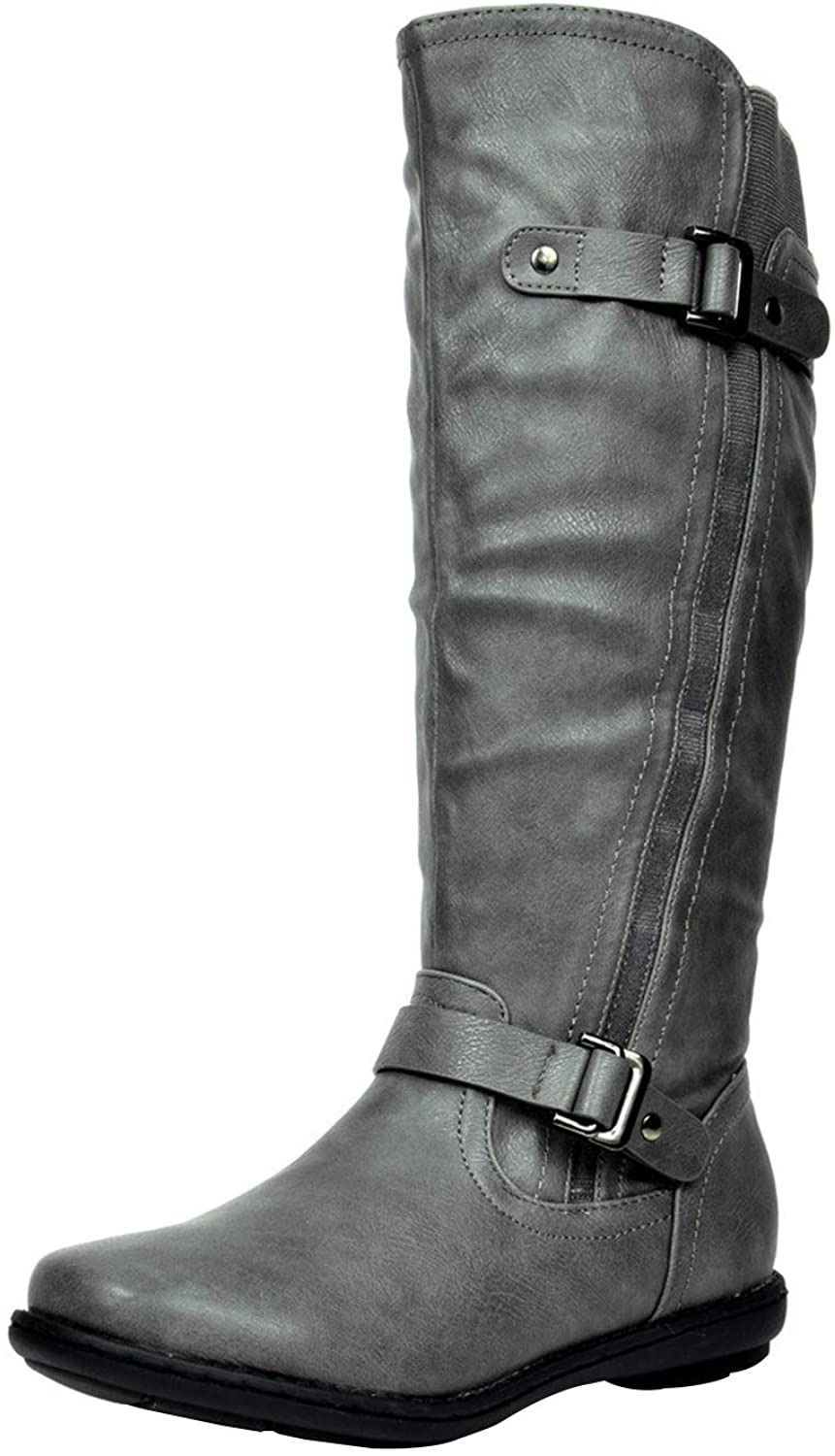 DREAM PAIRS Women's Fur-Lined Knee High Winter Boots Wide Calf