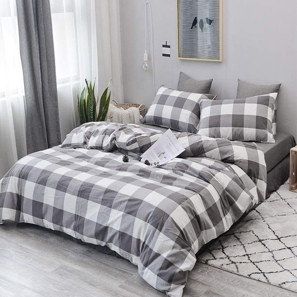 buffalo plaid duvet set