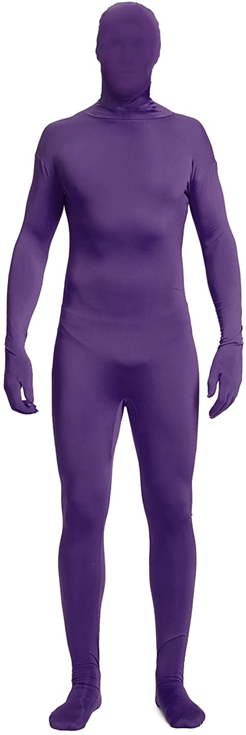 C863 Disappearing Man Second Skin Full Body Suit Zentai Bucks Halloween  Costume