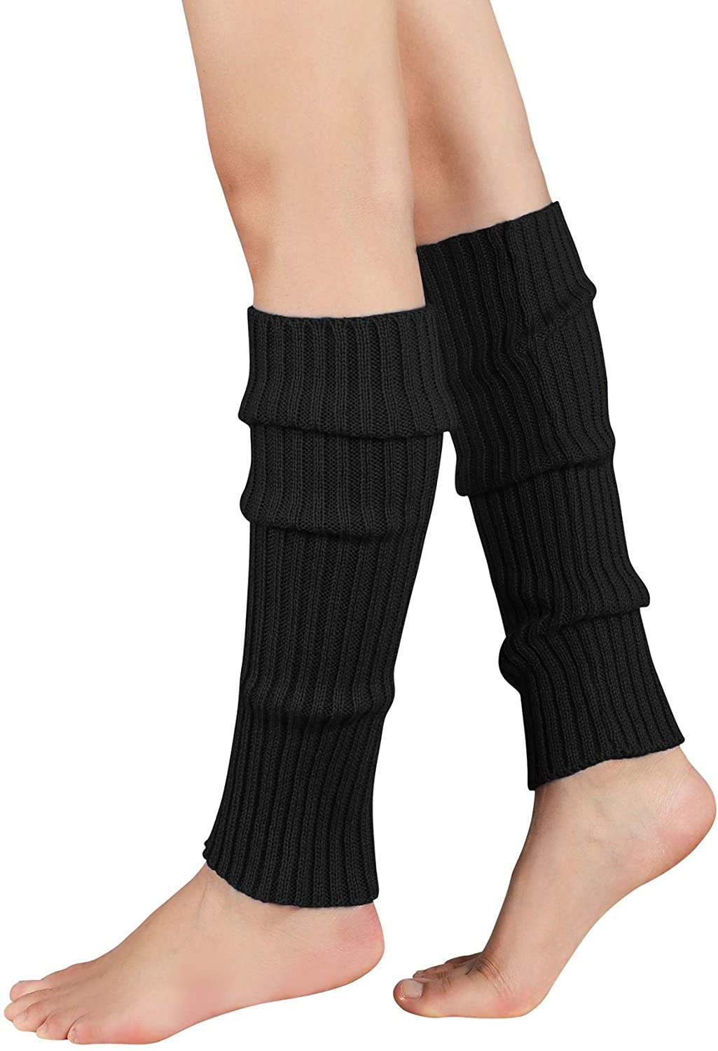 Ankle Warmers For Women Ladies Girls 80s Party Club Neon Fancy Dress Leg Accessories Boots Cuff Warmer Ribbed Stretch Knee Leg Socks Leg Warmers