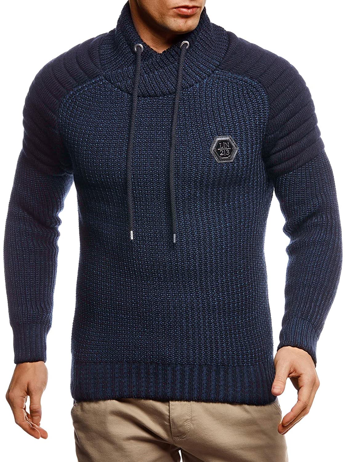 Comprar Leif Nelson Men's Knitted Sweater - Slim Pullover Sweaters