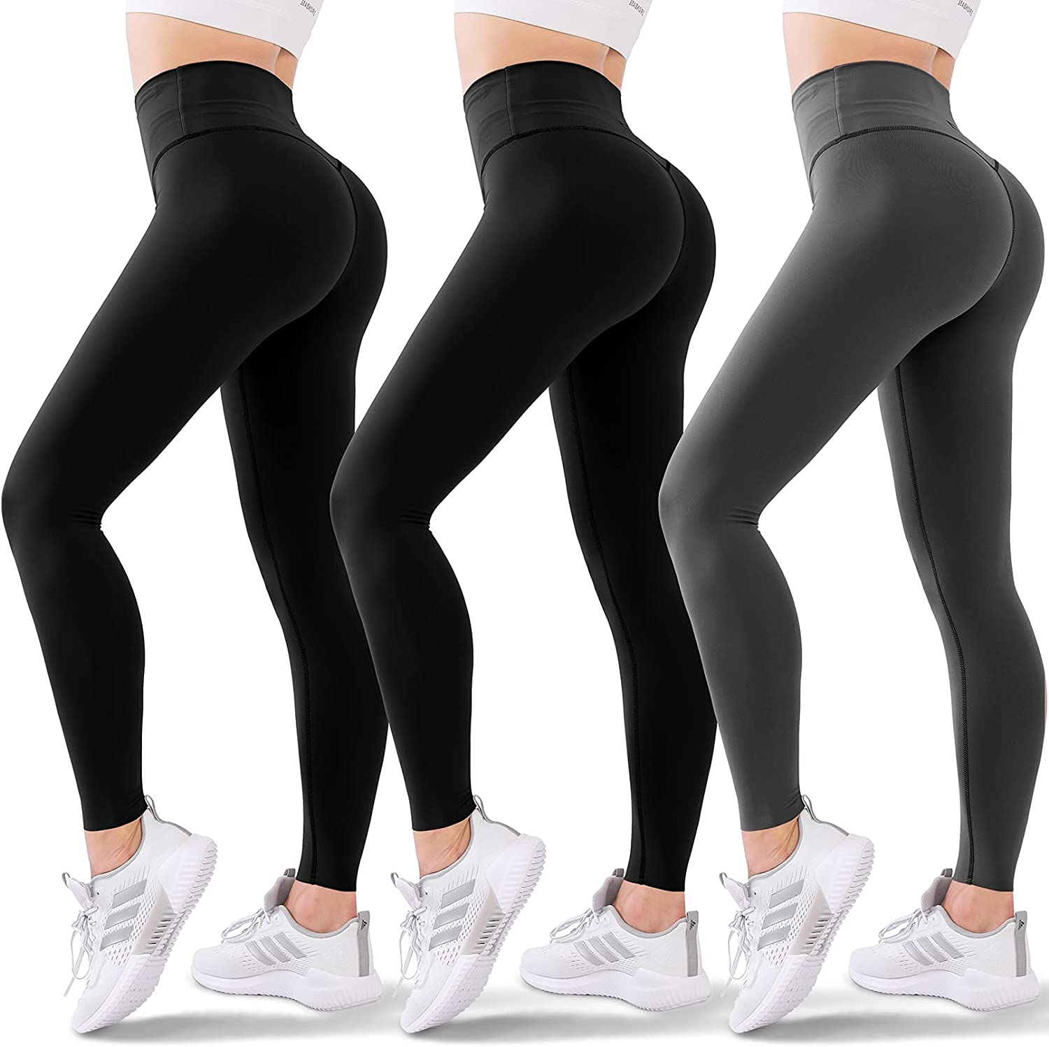 Buy High Waisted Leggings for Women - Soft Athletic Tummy Control