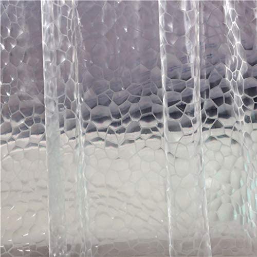 3 Magnets Heavy Duty Details about   Shower Curtain Liner 3D Clear Bubbles Shower Curtain Liner 