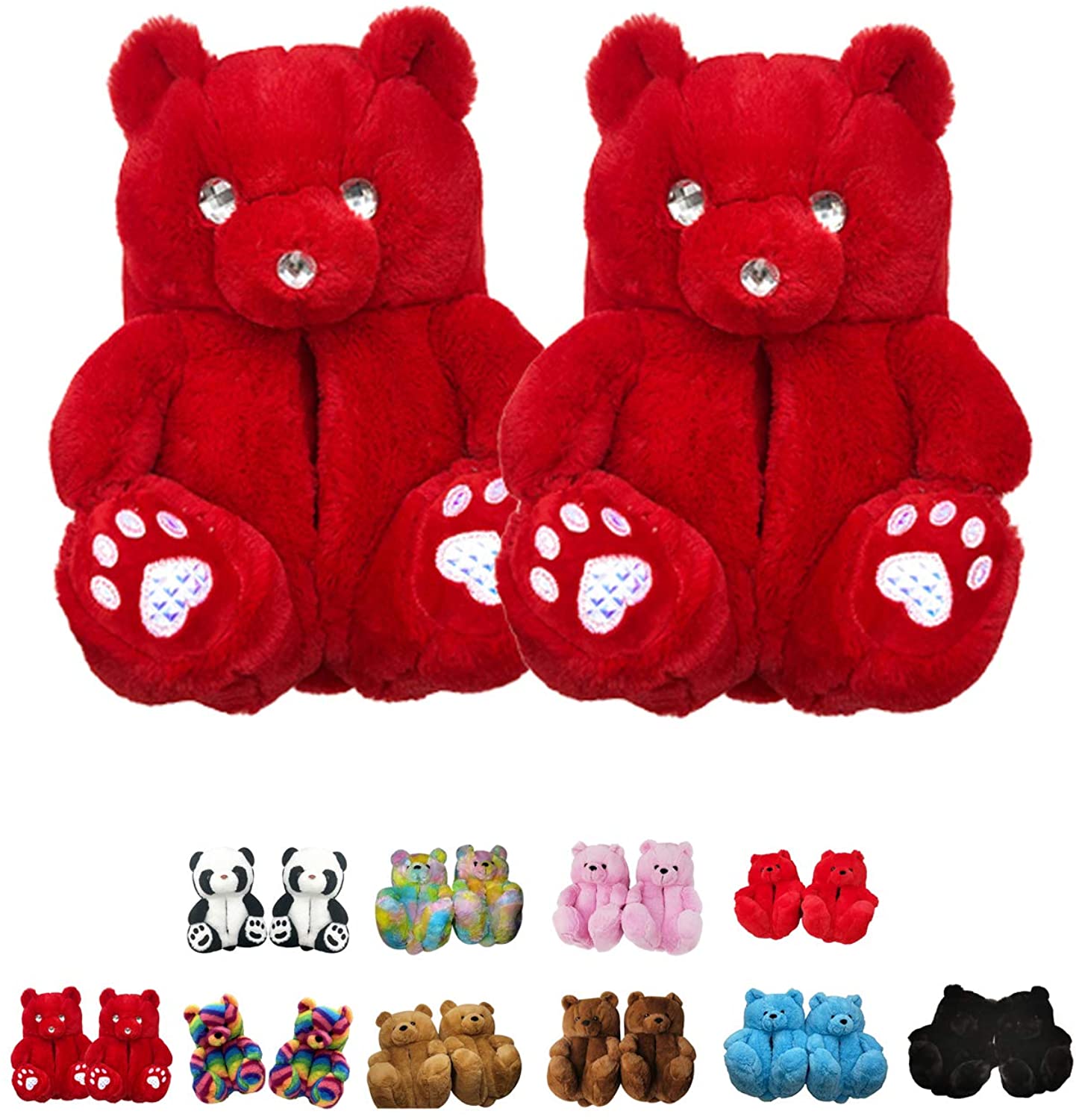 alayger teddy bear slippers