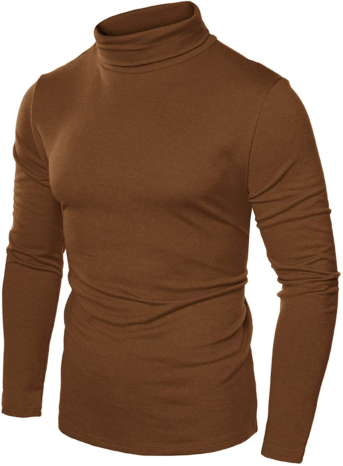 JINIDU Men's Slim Fit Turtleneck T Shirts Casual Cotton Thermal ...